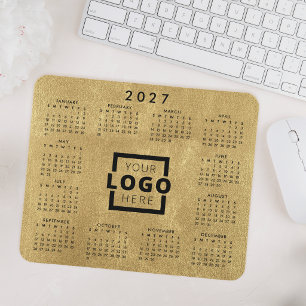 Custom Business Logo Corporate 2027 Calendar Mouse Mat