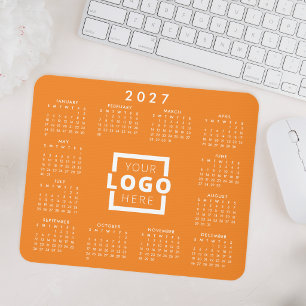 Custom Business Logo Corporate 2027 Calendar Mouse Mat