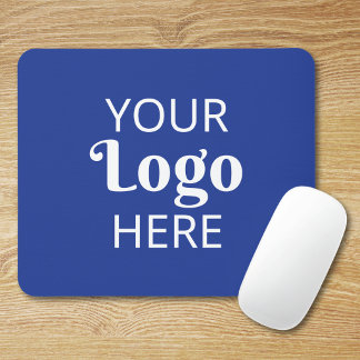 Custom Business Logo Corporate Branded Navy Blue Mouse Mat