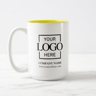 Custom Business Logo Corporate Branding Gift Two-Tone Coffee Mug
