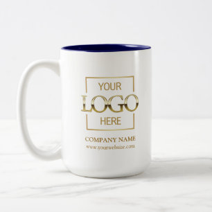 Custom Business Logo Corporate Branding Gift Two-Tone Coffee Mug