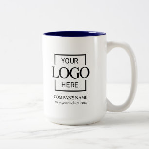 Custom Business Logo Corporate Branding Gift Two-Tone Coffee Mug