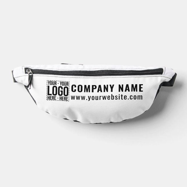 Custom Business Logo Corporate Company Modern Cool Bum Bags (Lay Down)