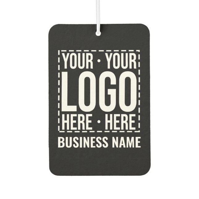 Custom Business Logo Corporate Company Modern Cool Car Air Freshener (Front)