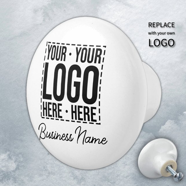 Custom Business Logo Corporate Company Modern Cool Ceramic Knob (Creator Uploaded)