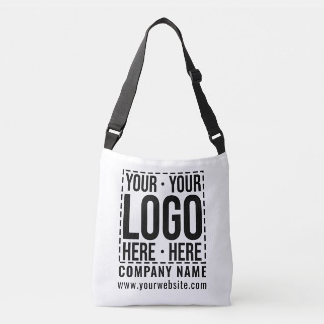 Custom Business Logo Corporate Company Modern Cool Crossbody Bag (Front)