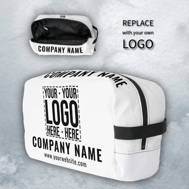 Custom Business Logo Corporate Company Modern Cool Dopp Kit (Creator Uploaded)