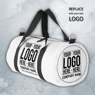 Custom Business Logo Corporate Company Modern Cool Duffle Bag