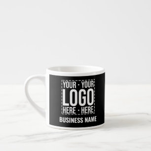 Custom Business Logo Corporate Company Modern Cool Espresso Cup