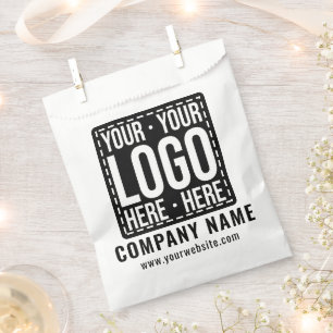 Custom Business Logo Corporate Company Modern Cool Favour Bags