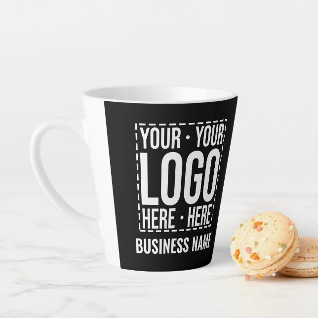 Custom Business Logo Corporate Company Modern Cool Latte Mug (In Situ)