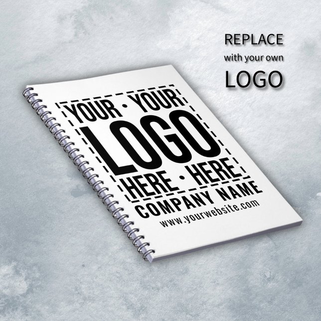 Custom Business Logo Corporate Company Modern Cool Notebook (Creator Uploaded)