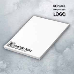 Custom Business Logo Corporate Company Modern Cool Notepad