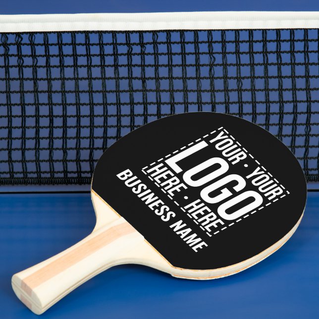Custom Business Logo Corporate Company Modern Cool Ping Pong Paddle (Insitu)