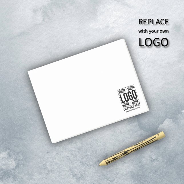 Custom Business Logo Corporate Company Modern Cool Post-it Notes (Creator Uploaded)