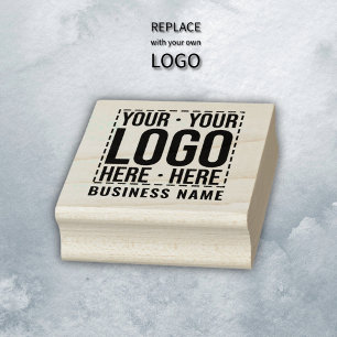 Custom Business Logo Corporate Company Modern Cool Rubber Stamp