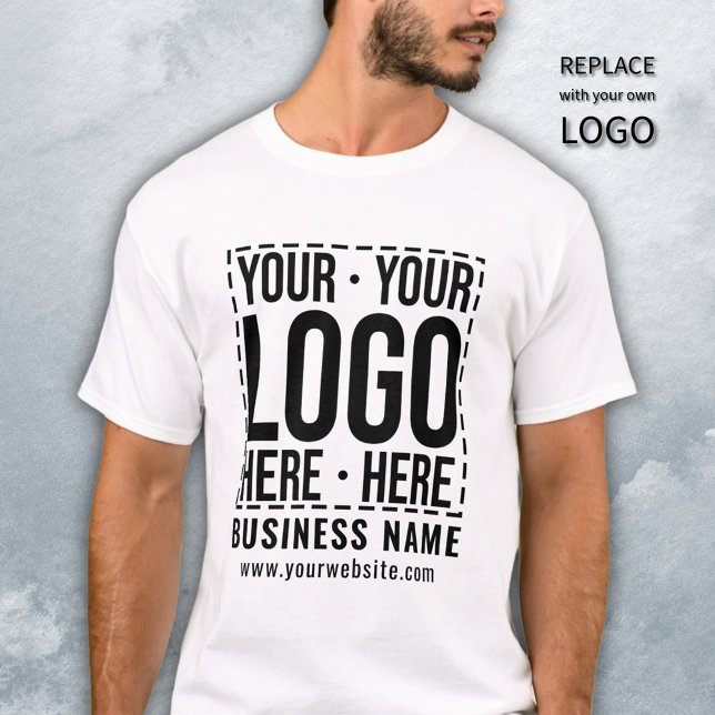 Custom Business Logo Corporate Company Modern Cool T-Shirt (Creator Uploaded)