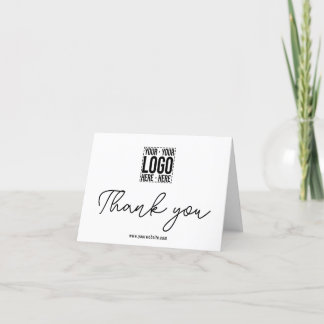 Custom Business Logo Corporate Company Modern Cool Thank You Card