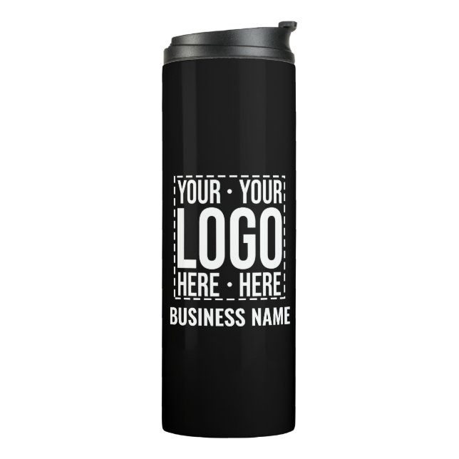 Custom Business Logo Corporate Company Modern Cool Thermal Tumbler (Rotated Left)