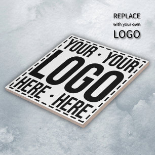 Custom Business Logo Corporate Company Modern Cool Tile