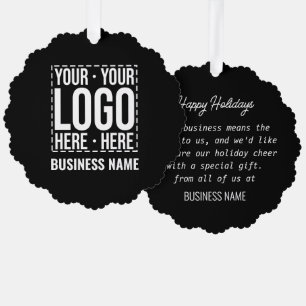Custom Business Logo Corporate Company Modern Cool Tree Decoration Card