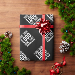 Custom Business Logo Corporate Company Modern Cool Wrapping Paper