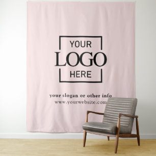 Custom Business Logo Corporate Event Backdrop Tapestry
