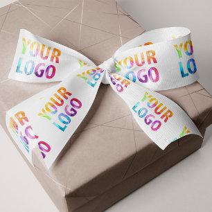 Custom Business Logo Corporate Marketing Promo Grosgrain Ribbon