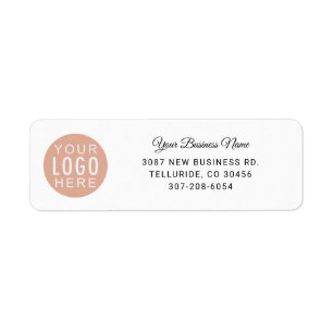 Custom Business Logo Corporate Return Address