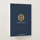 Custom Business Logo Department And Website Blue