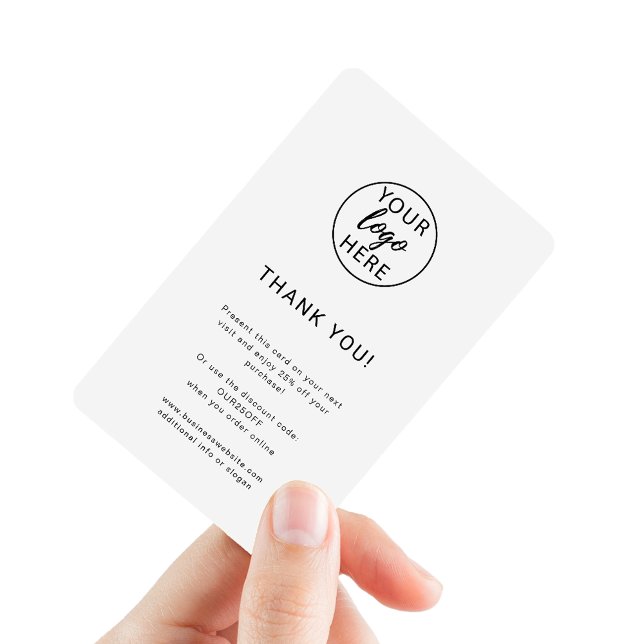 Custom Business Logo Discount Card (Custom Business Logo Discount Card)