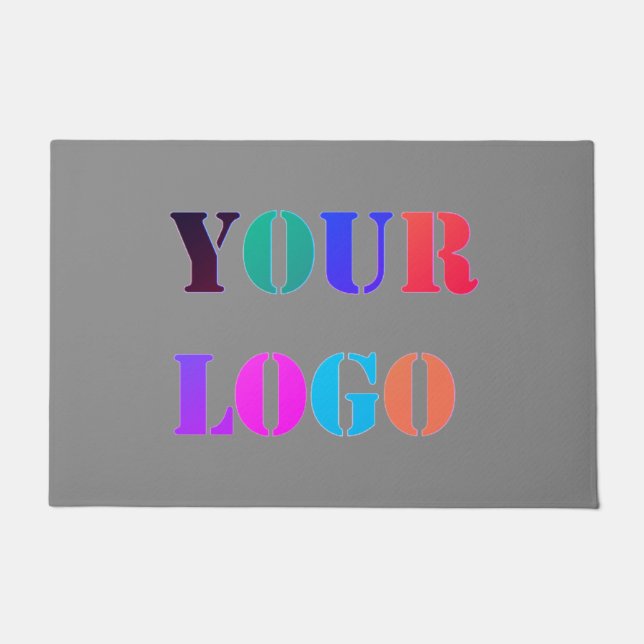 Custom Business Logo Doormat - Your Colours (Front)