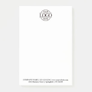 Custom Business Logo Elegant Simple Professional  Post-it Notes
