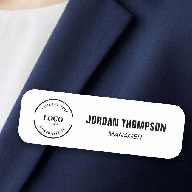 Custom Business logo Employee ID  Name Tag (Creator Uploaded)
