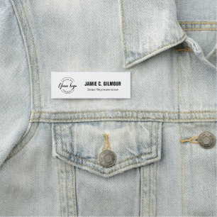 Custom Business logo Employee Magnetic Name Tag