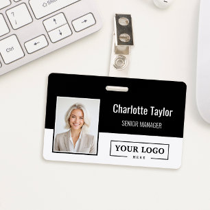 Custom Business Logo Employee Photo ID Badge