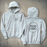 Custom Business Logo Employee Staff | back & front Hoodie<br><div class="desc">This custom hoodie is the perfect way to unify your team and build brand loyalty. When your employees proudly wear your logo, they become walking billboards that boost your company's visibility wherever they go. The comfortable, stylish design ensures they'll love wearing it, making it an invaluable tool for employee morale...</div>