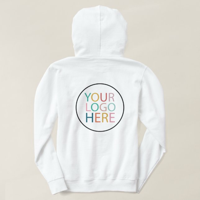 Custom Business Logo Employee Staff | back & front Hoodie (Design Back)