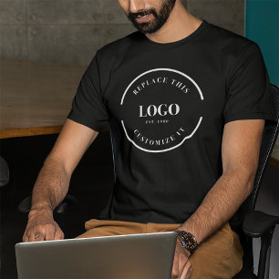 Custom Business logo Employee Staff Company Tri-Blend Shirt