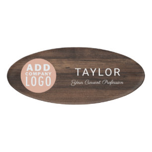 Custom Business Logo Employee Staff Name Tag