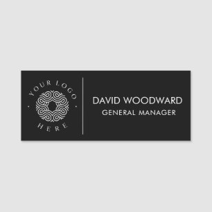 Custom Business Logo Employee Staff Name Title Tag