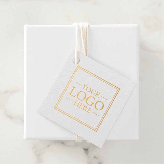 Custom Business Logo Favour Tags (With Box)