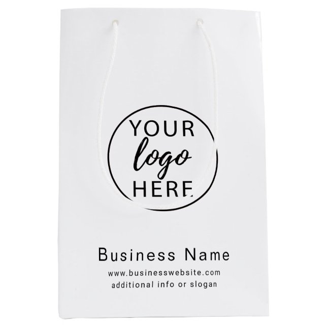 Custom Business Logo Gift Bag (Front)