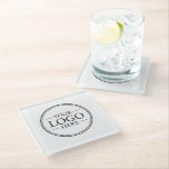 Custom Business Logo Glass Coaster<br><div class="desc">Promote your brand with a personalised coasters showcasing your business logo.

Perfect for offices,  client meetings,  cafés,  events,  giveaways and more.</div>