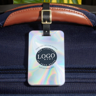 Custom Business Logo Holographic Return Address Luggage Tag