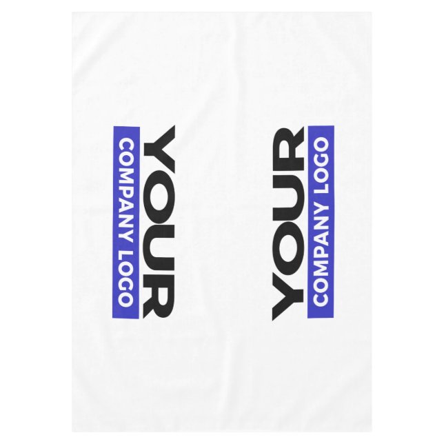 Custom Business Logo Horizontal Company TradeShow  Tablecloth (Front)