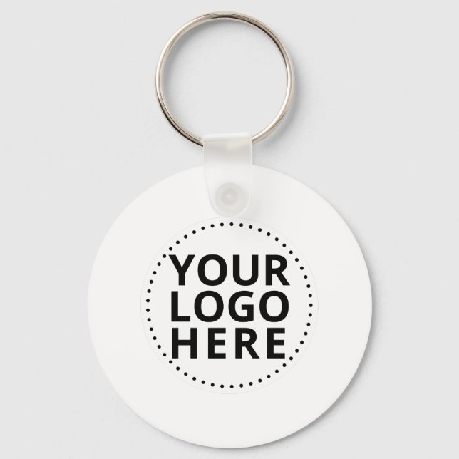 Custom Business Logo  Key Ring (Front)