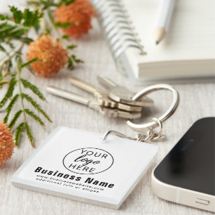 Custom Business Logo Key Ring