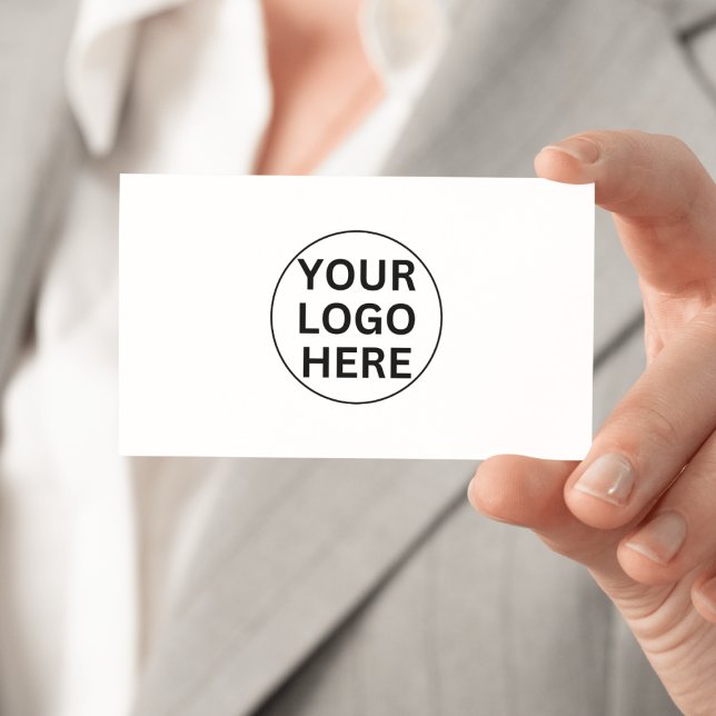 Custom Business Logo l Classic Black & White  Card (Creator Uploaded)