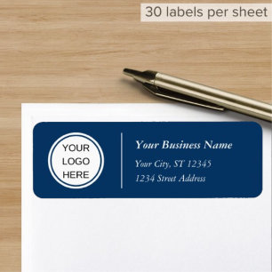 Custom Business Logo l Navy Blue Company Mailing